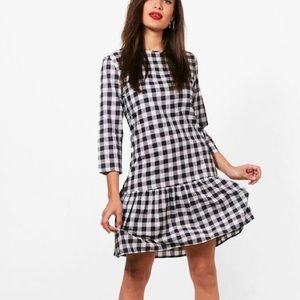 Tall Freya Gingham Frill Hem Dress